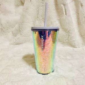NWT Starbucks holographic rainbow tumbler 2019